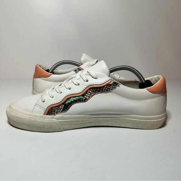 Women's Madewell Sidewalk Low Top Sneakers Size 8 Wave Edition Leather (76 Box10 - Picture 3 of 9